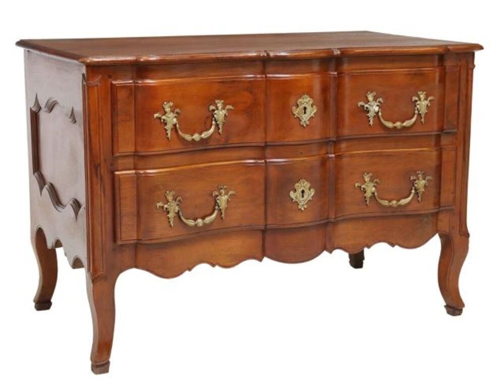 FRENCH LOUIS XIV STYLE WALNUT COMMODE 2f6d72