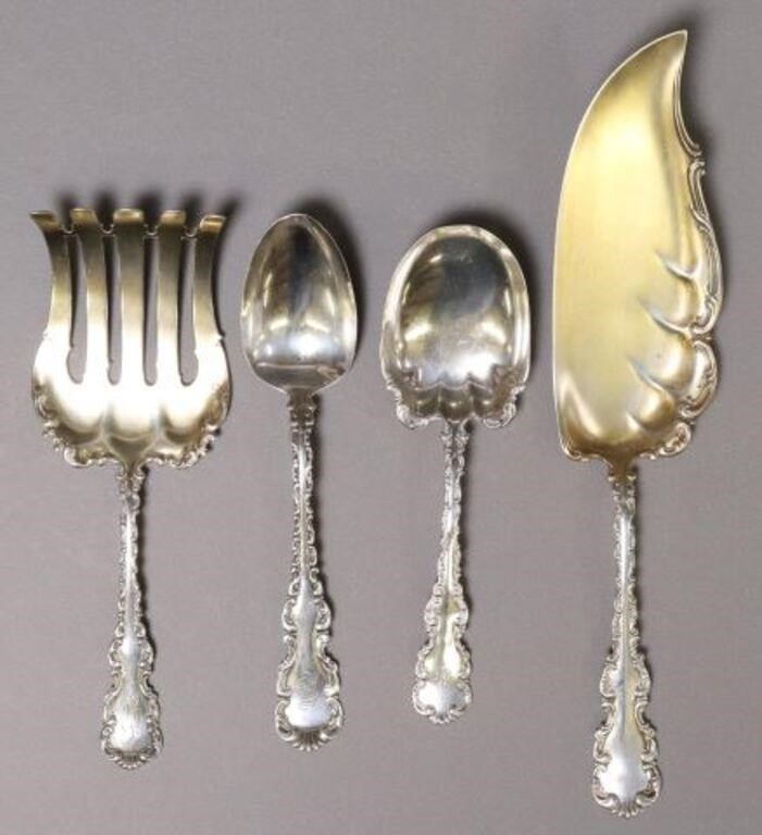 (4) WHITING MFG CO 'LOUIS XV' STERLING