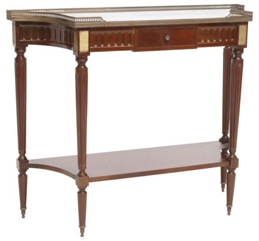 FRENCH LOUIS XVI STYLE MARBLE-TOP