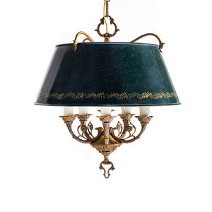 An Empire Style Tole Chandelier 20th 2f6e11