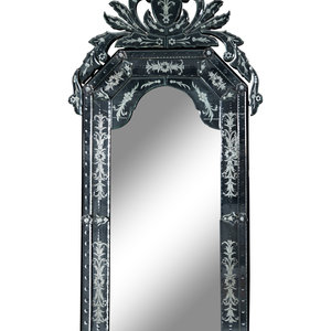 A Venetian Etched Glass Mirror
20th