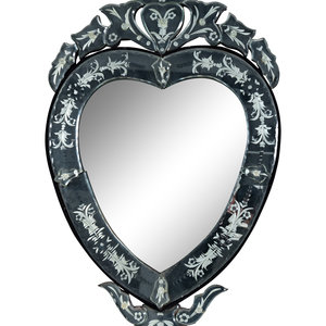 A Venetian Etched Glass Mirror
20th