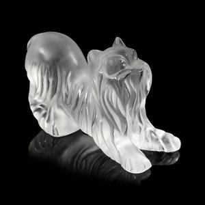 A Lalique Dog Figure signed Lalique 2f6e5d