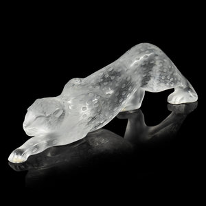 A Lalique Panther Figure Height 2f6e5b