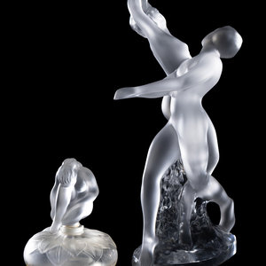 Two Lalique Glass Articles
comprising
