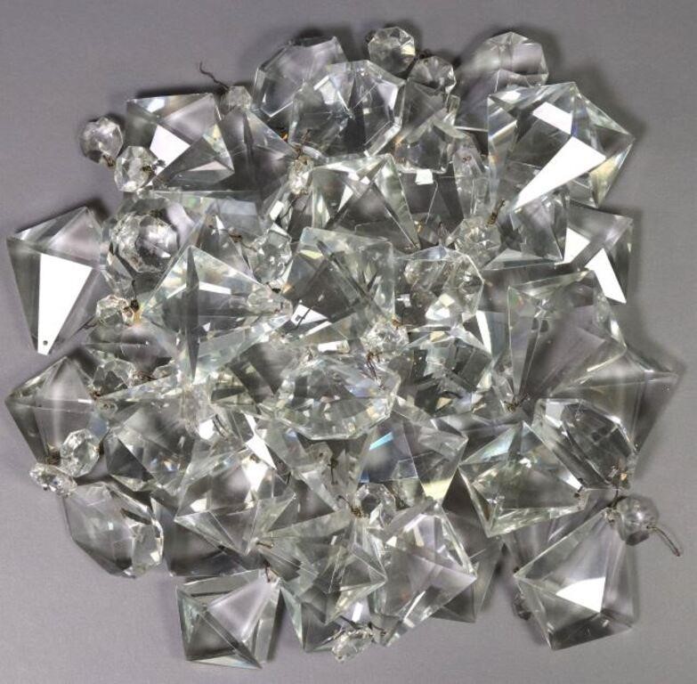 (LOT) CRYSTAL CHANDELIER PRISM