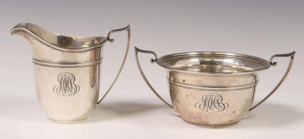 (2) GORHAM STERLING SILVER CREAM