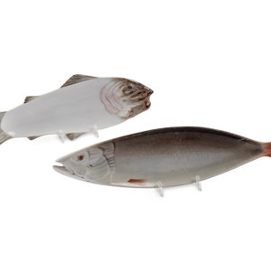 Two Porcelain Fish Form Serving 2f6eb1