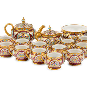 An Assembled Russian Porcelain