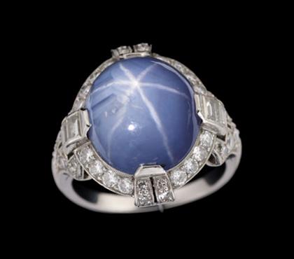 White gold blue star sapphire and 4be4d