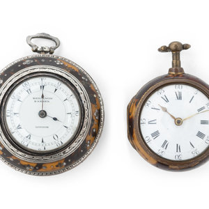 Two English Pocket Watches 18th 2f6f02