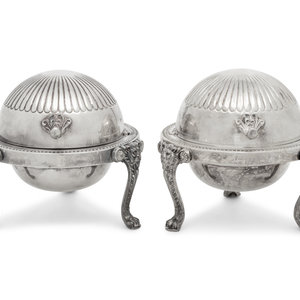 A Pair of Amercian Silver-Plate