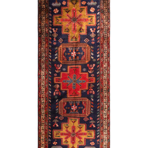 A Caucasian Style Wool Rug
Mid