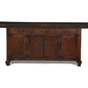 A Chinese Elm Side Cabinet 20th 2f6f6f