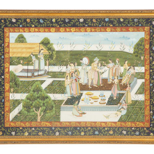 An Indian Pichwai Painting on Paper
20th