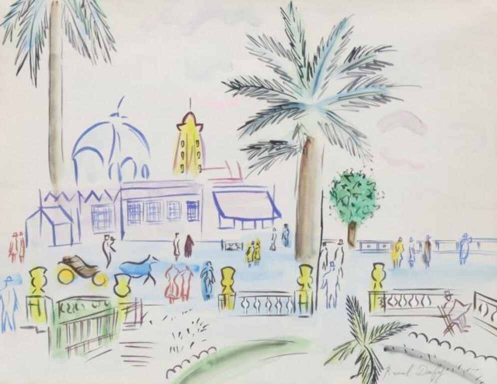 AFTER RAOUL DUFY WATERCOLOR CASINO 2f6ff2