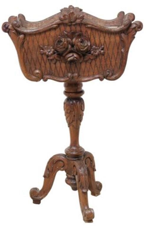 FRENCH LOUIS XV STYLE CARVED WALNUT 2f7048