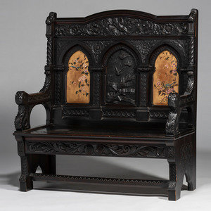 Cincinnati Art Carved Bench with 2f705b