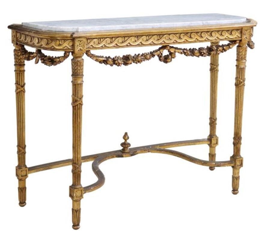 FRENCH LOUIS XVI STYLE MARBLE TOP 2f7067