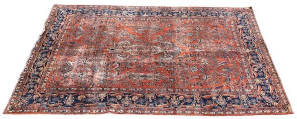 HAND-TIED PERSIAN SAROUKH RUG,