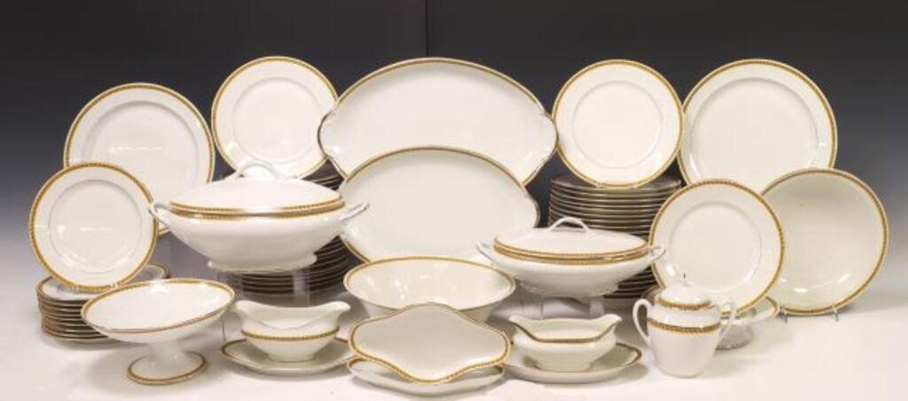  73 FRENCH LIMOGES PORCELAIN DINNER 2f7097