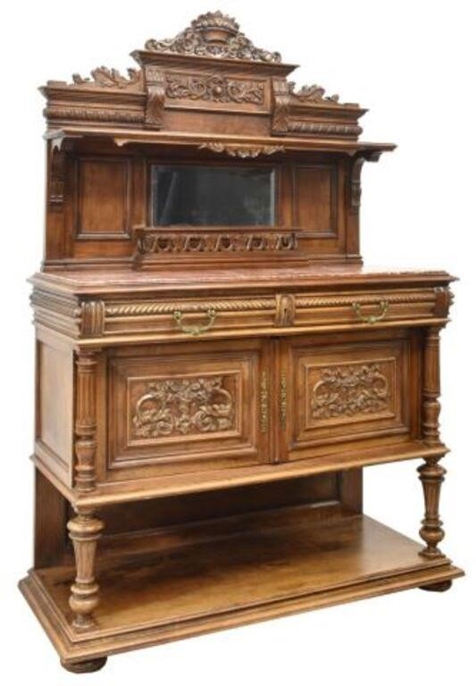 FRENCH HENRI II STYLE MARBLE TOP 2f70f3