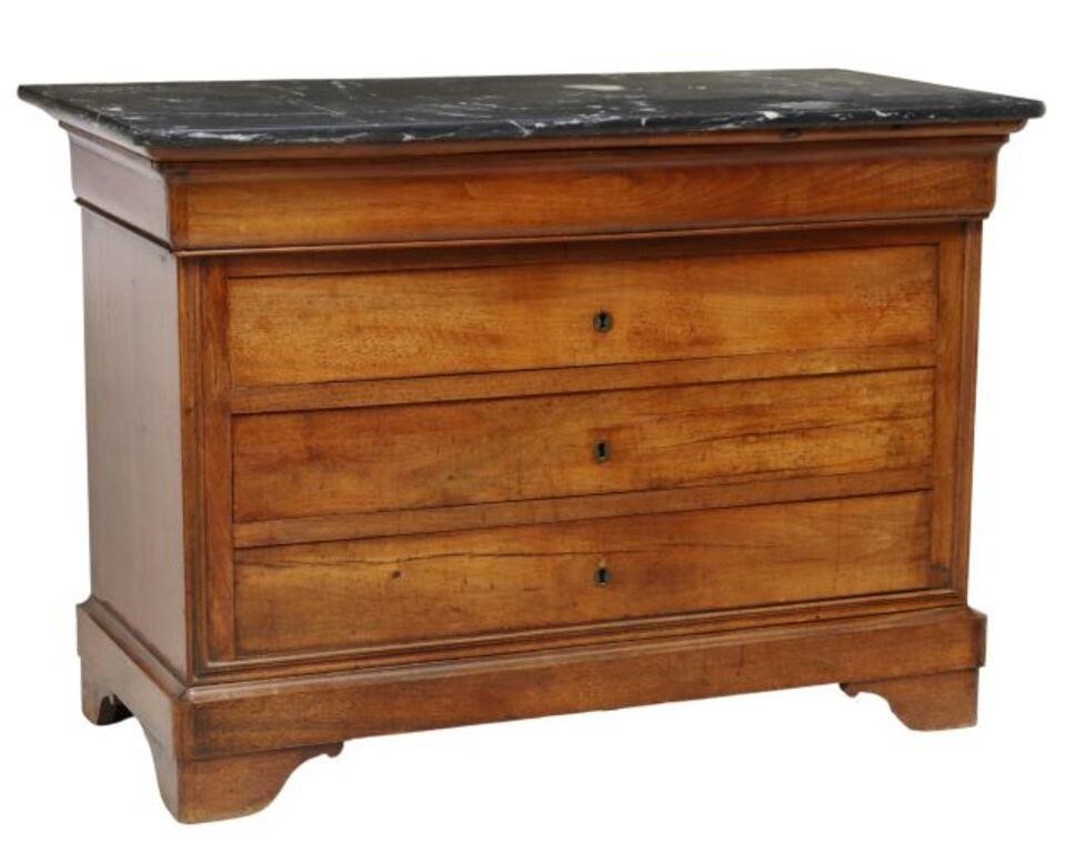 FRENCH LOUIS PHILIPPE PERIOD MARBLE TOP 2f7104