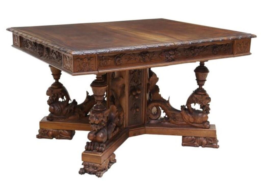 ITALIAN RENAISSANCE REVIVAL WALNUT 2f711c