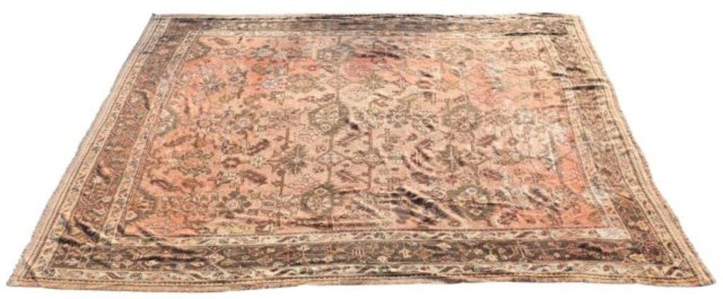 HAND TIED OUSHAK RUG 13 9 X 12 3 5 Hand tied 2f7121