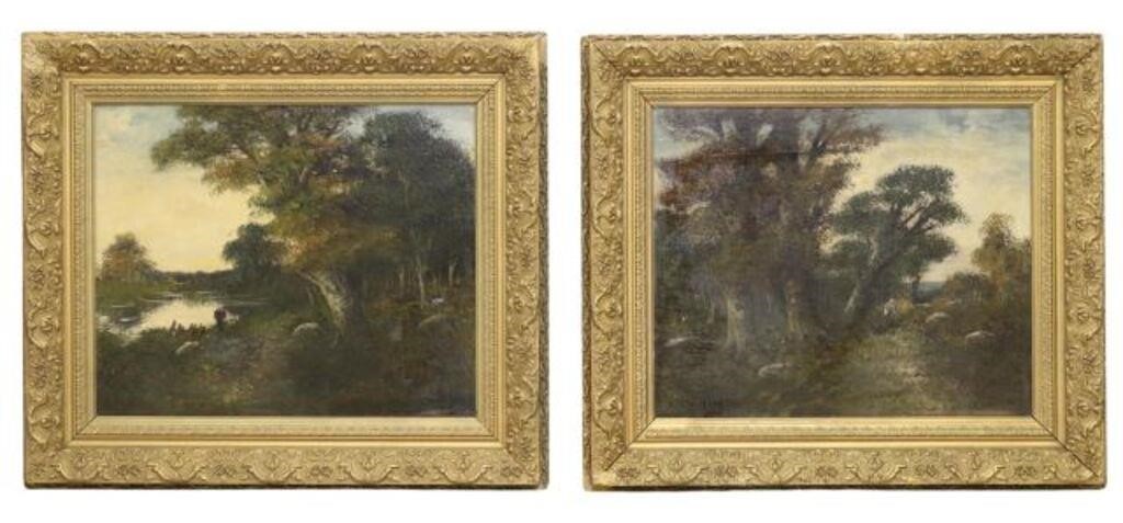  2 SIGNED BARBIZON STYLE LANDSCAPE 2f7135