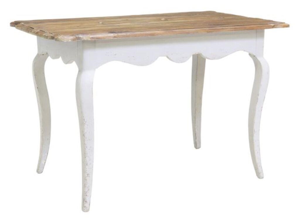 FRENCH PROVINCIAL TABLE WITH PAINTED 2f7185