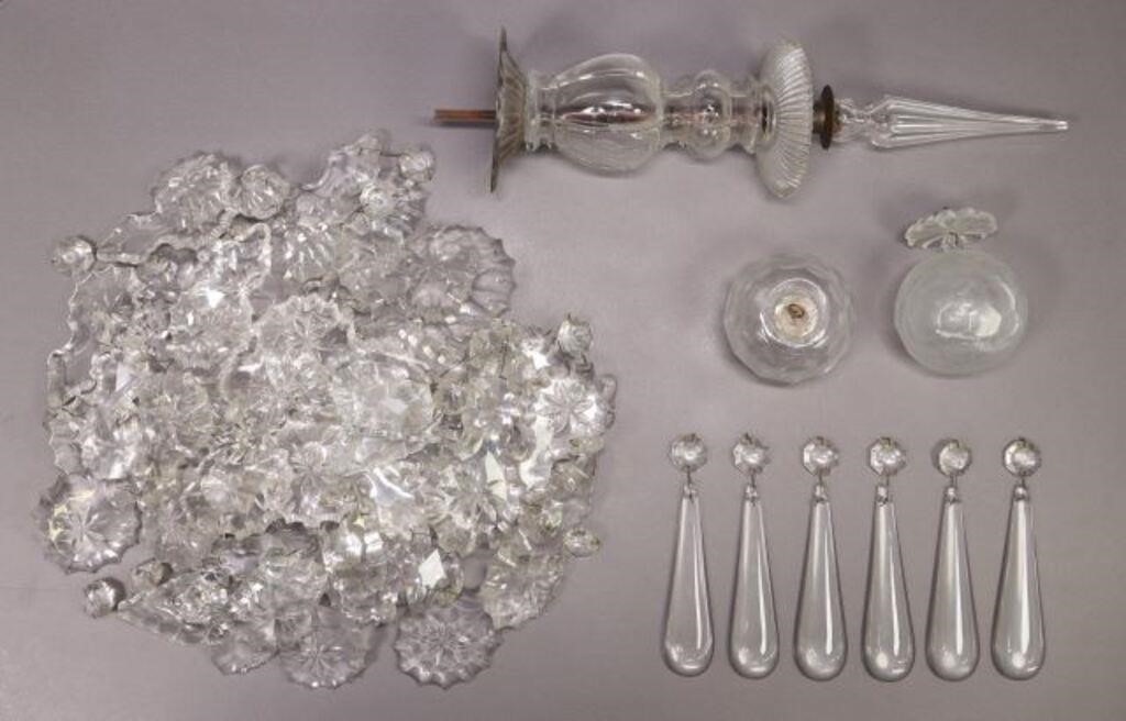  LOT CHANDELIER PARTS CRYSTAL 2f71ab