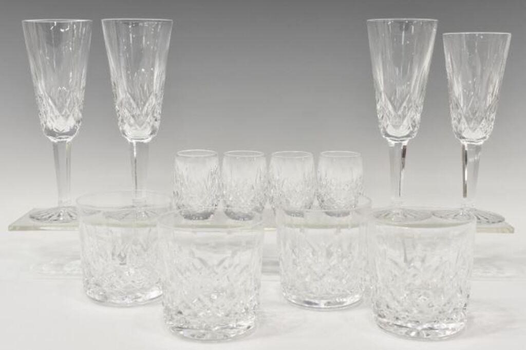 12) WATERFORD 'LISMORE' BARWARE