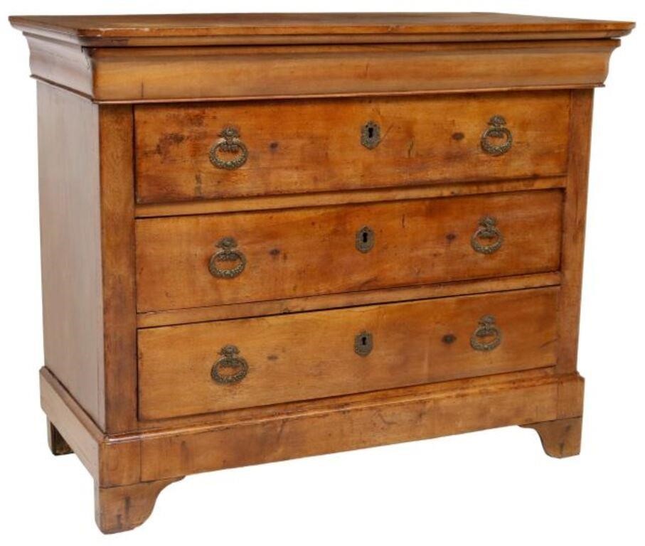 FRENCH CHARLES X PERIOD THREE DRAWER 2f7246