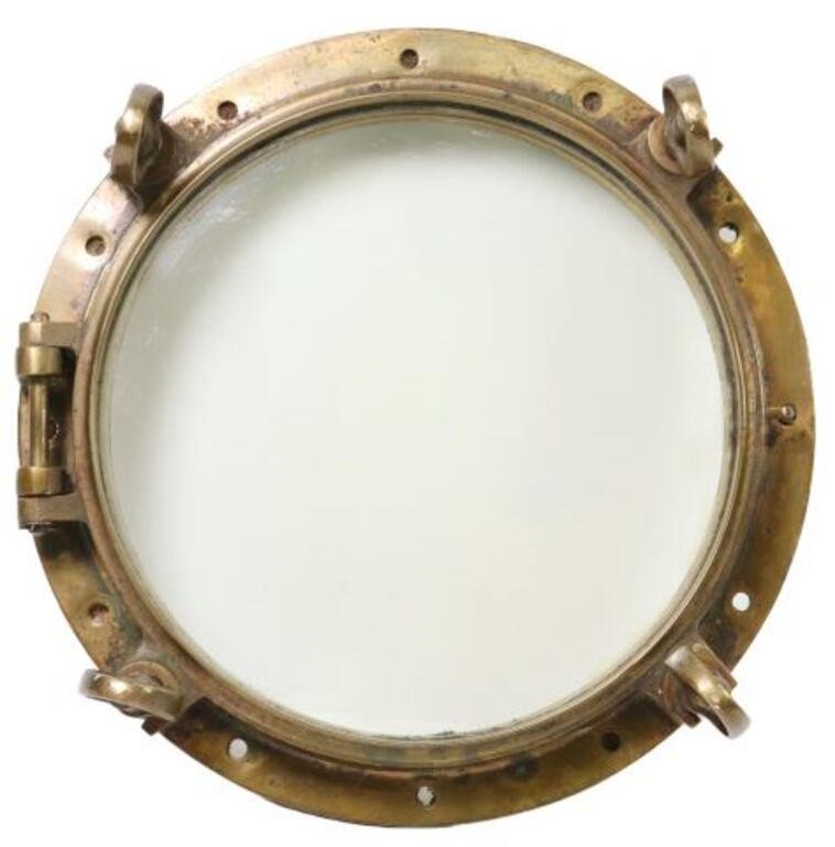 NAUTICAL BRASS PORTHOLE WINDOWNautical