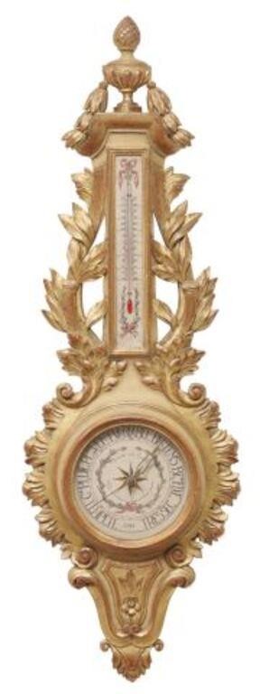 LOUIS XVI STYLE GILTWOOD THERMOMETER 2f7406