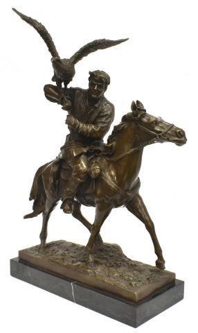 AFTER CHRISTOPHE FRATIN BRONZE FALCONER