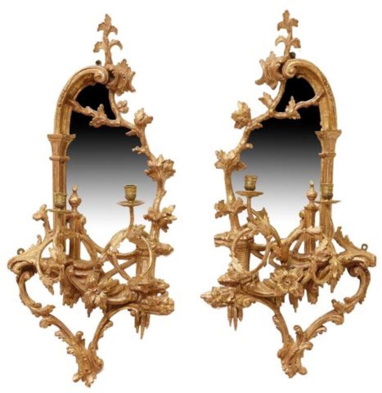 (2) GEORGE III GILTWOOD GIRANDOLE