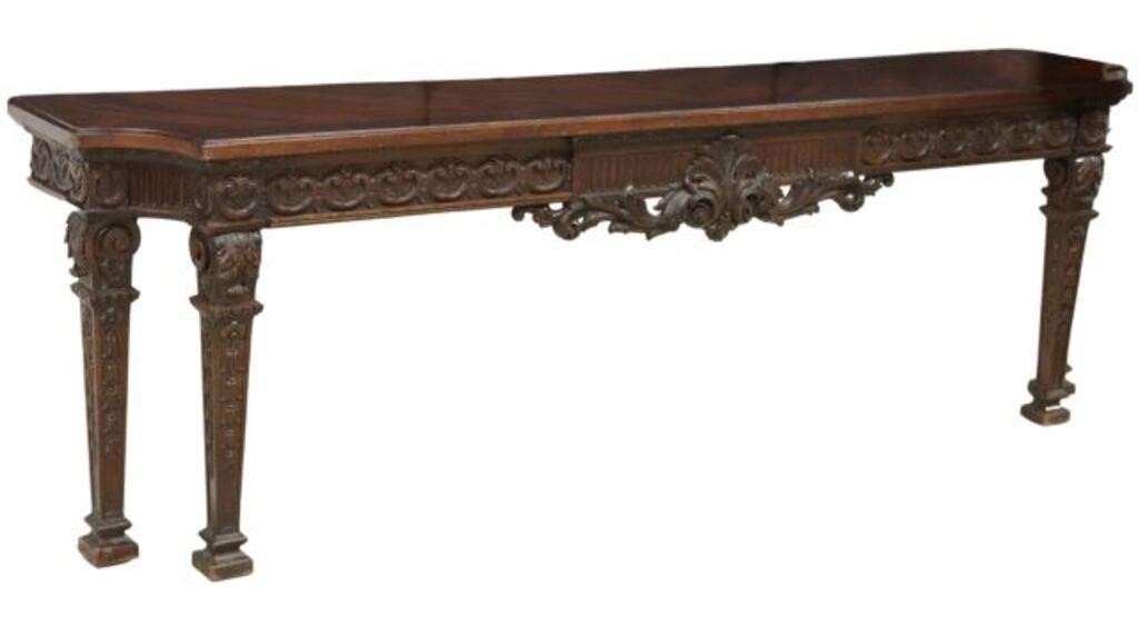 GEORGIAN WELL CARVED MAHOGANY CONSOLE 2f7443