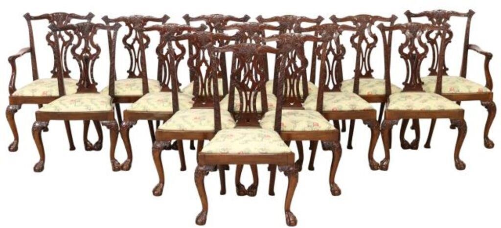  14 ENGLISH GEORGIAN STYLE MAHOGANY 2f7445