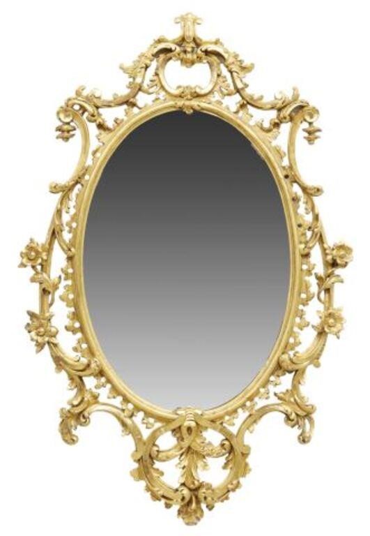 GEORGIAN STYLE GILTWOOD WALL MIRROR  2f743f