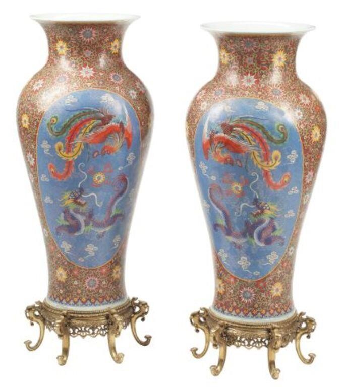  2 CHINESE CLOISONNE OVER PORCELAIN 2f744f