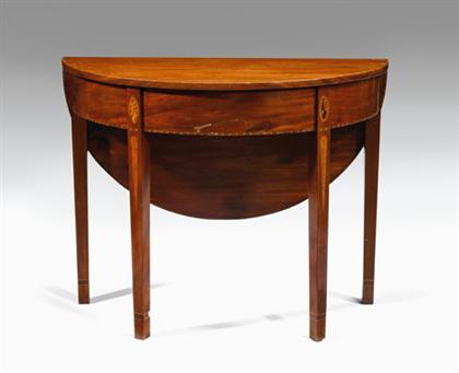 Federal inlaid mahogany card table 4baf3