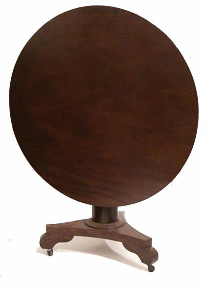 Late Classical mahogany pedestal