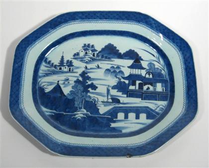 Large Chinese export Canton platter