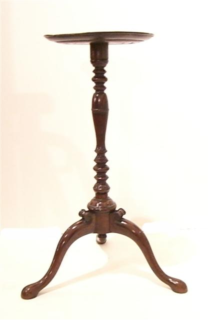 Queen Anne style mahogany tripod