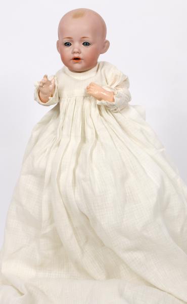AN ANTIQUE HILDA BISQUE BABY CHARACTER