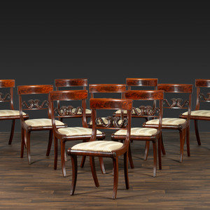 A Set of Ten Classical Mahogany 2f55b4