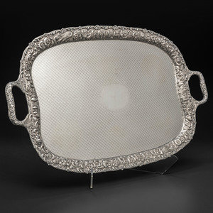 An American Silver Serving Tray Loring 2f55f3