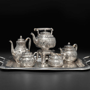 An American Silver Five Piece Tea 2f55f1